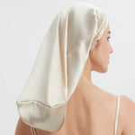 100% Mulberry Silk Long Hair Wrap Bonnet for Women  Clean Vanilla Store