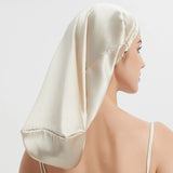 100% Mulberry Silk Long Hair Wrap Bonnet for Women  Clean Vanilla Store