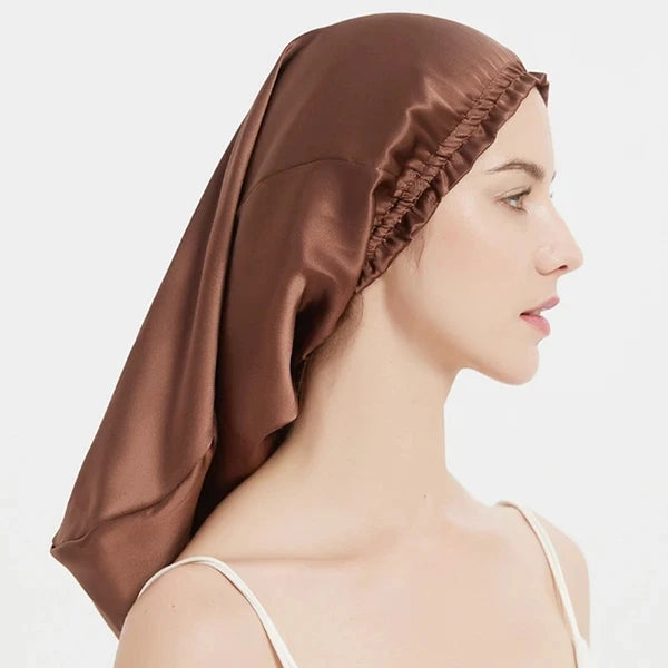 100% Mulberry Silk Long Hair Wrap Bonnet for Women  Clean Vanilla Store