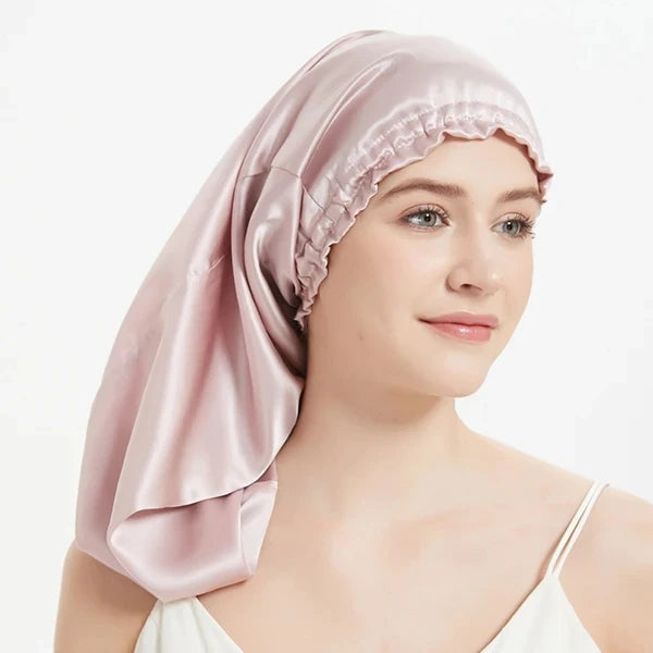 100% Mulberry Silk Long Hair Wrap Bonnet for Women  Clean Vanilla Store
