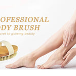 Exfoliating Wooden Body Massage Shower Brush for Radiant Skin  Clean Vanilla Store