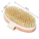 Exfoliating Wooden Body Massage Shower Brush for Radiant Skin  Clean Vanilla Store