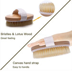 Exfoliating Wooden Body Massage Shower Brush for Radiant Skin  Clean Vanilla Store