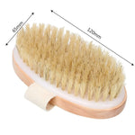 Exfoliating Wooden Body Massage Shower Brush for Radiant Skin  Clean Vanilla Store