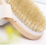 Exfoliating Wooden Body Massage Shower Brush for Radiant Skin  Clean Vanilla Store