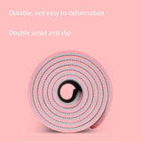 Eco-Friendly TPE Yoga Mat with Strap Non-Slip  Clean Vanilla Store
