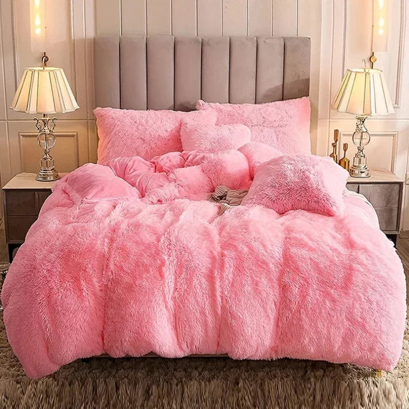 Luxurious Plush Duvet Cover Set – Soft Bedding, 3/4PCS  Clean Vanilla Store