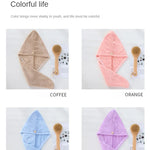 Dry Hair Cap Sports Towel Fiber Soft Turban - Quick-Dry  Clean Vanilla Store
