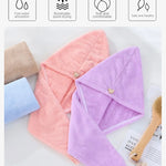 Dry Hair Cap Sports Towel Fiber Soft Turban - Quick-Dry  Clean Vanilla Store