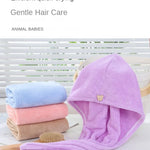 Dry Hair Cap Sports Towel Fiber Soft Turban - Quick-Dry  Clean Vanilla Store