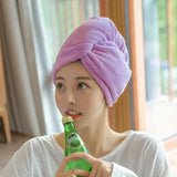 Dry Hair Cap Sports Towel Fiber Soft Turban - Quick-Dry  Clean Vanilla Store