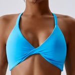 Anfilia Women Sports Bras Halter Neck Comfort & Fit  Clean Vanilla Store