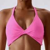 Anfilia Women Sports Bras Halter Neck Comfort & Fit  Clean Vanilla Store
