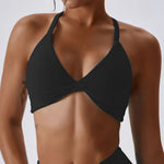 Anfilia Women Sports Bras Halter Neck Comfort & Fit  Clean Vanilla Store