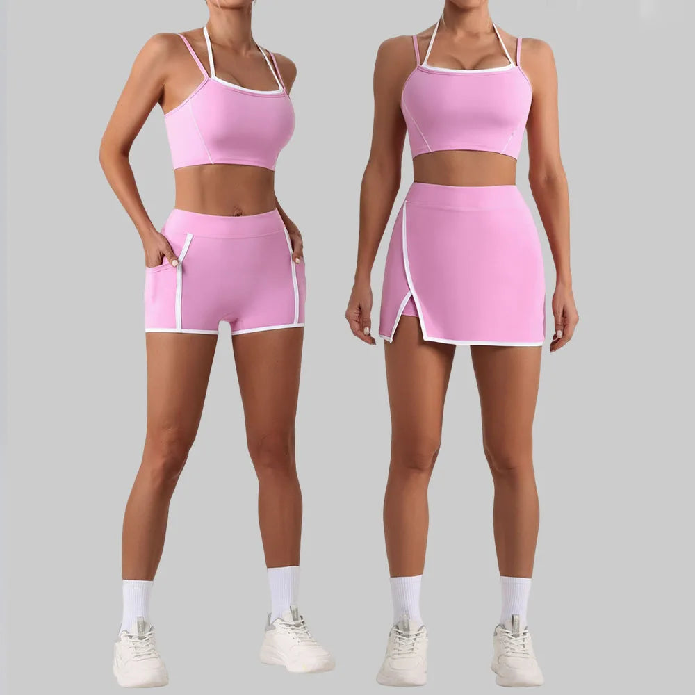Stylish Women Gym Tracksuit Clothes Yoga Set 2 Pieces  Clean Vanilla Store