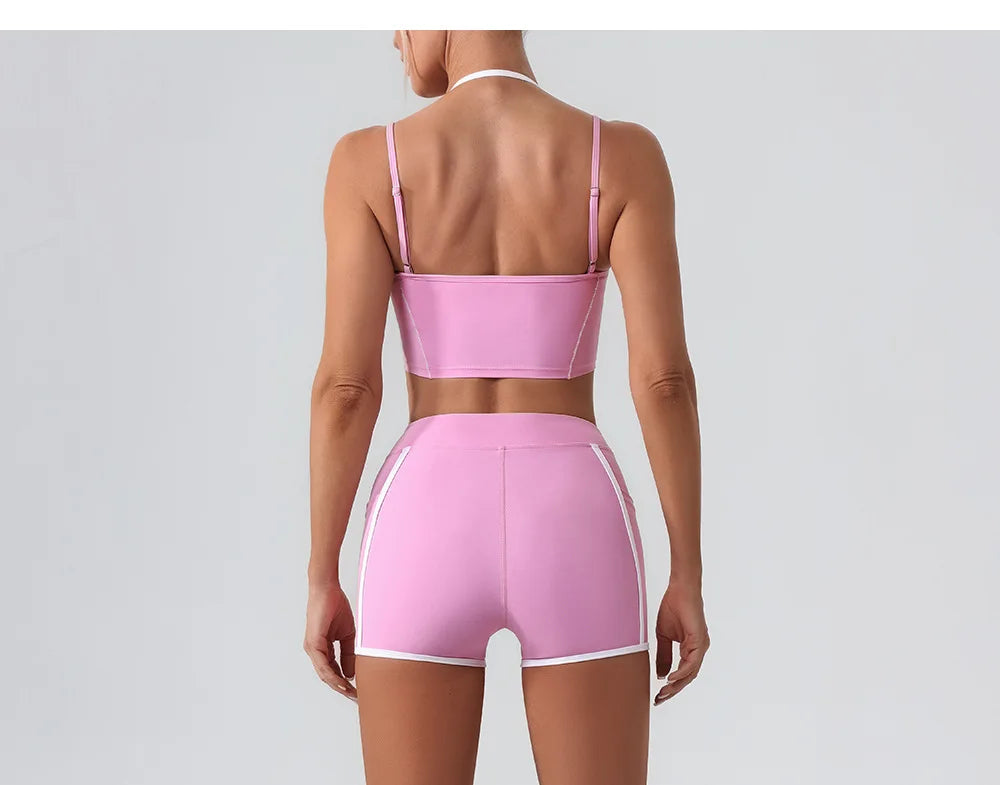 Stylish Women Gym Tracksuit Clothes Yoga Set 2 Pieces  Clean Vanilla Store