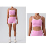 Stylish Women Gym Tracksuit Clothes Yoga Set 2 Pieces  Clean Vanilla Store