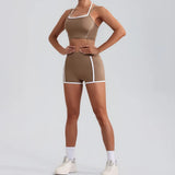 Stylish Women Gym Tracksuit Clothes Yoga Set 2 Pieces  Clean Vanilla Store