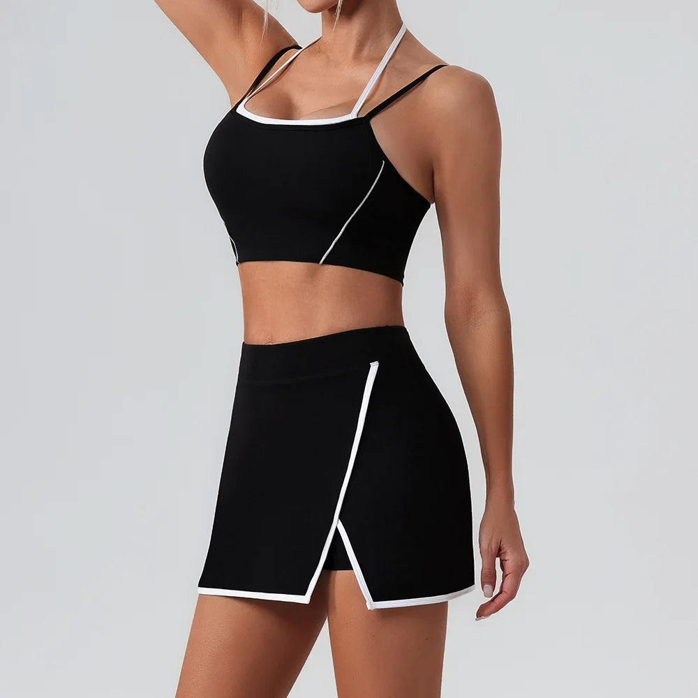 Stylish Women Gym Tracksuit Clothes Yoga Set 2 Pieces  Clean Vanilla Store