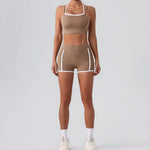 Stylish Women Gym Tracksuit Clothes Yoga Set 2 Pieces  Clean Vanilla Store