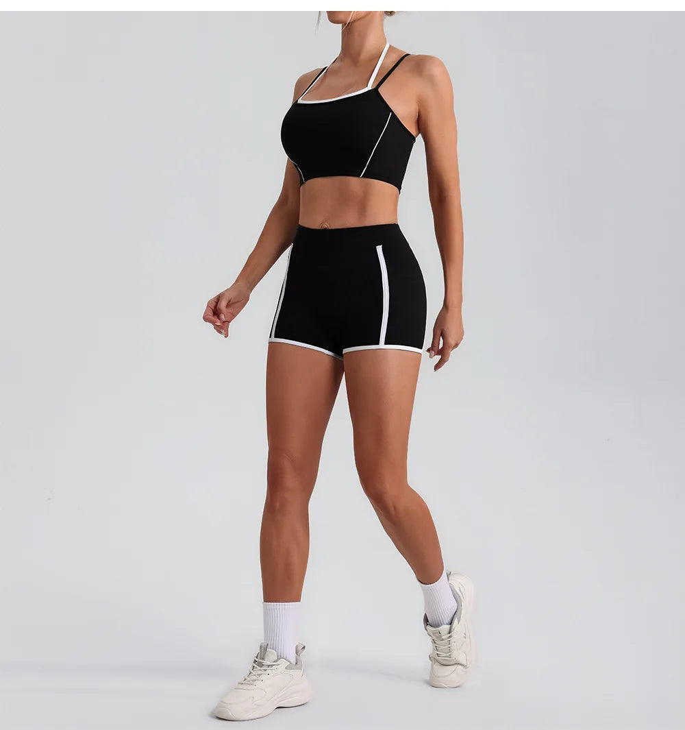Stylish Women Gym Tracksuit Clothes Yoga Set 2 Pieces  Clean Vanilla Store