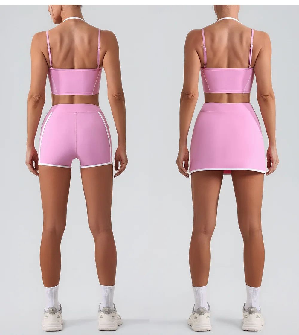 Stylish Women Gym Tracksuit Clothes Yoga Set 2 Pieces  Clean Vanilla Store
