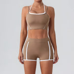 Stylish Women Gym Tracksuit Clothes Yoga Set 2 Pieces  Clean Vanilla Store