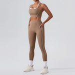Stylish Women Gym Tracksuit Clothes Yoga Set 2 Pieces  Clean Vanilla Store