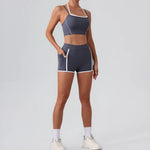 Stylish Women Gym Tracksuit Clothes Yoga Set 2 Pieces  Clean Vanilla Store