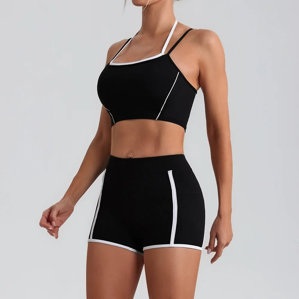 Stylish Women Gym Tracksuit Clothes Yoga Set 2 Pieces  Clean Vanilla Store