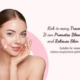 Natural Pink Rose Roller Gua Sha Set for Face Lifting  Clean Vanilla Store
