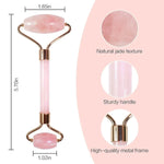 Natural Pink Rose Roller Gua Sha Set for Face Lifting  Clean Vanilla Store