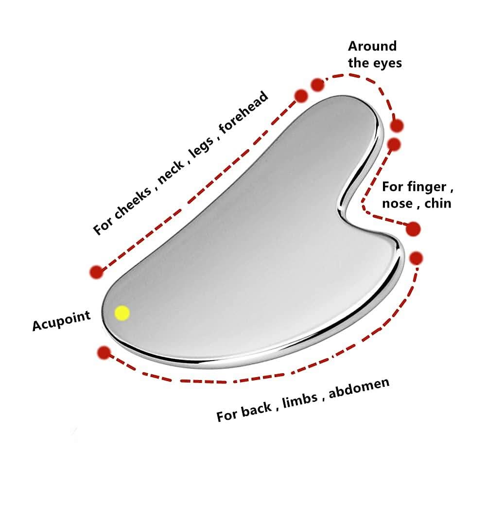 Stainless Steel Gua Sha Board for Spa Massage  Clean Vanilla Store