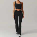 2PCS Yoga Suit Women Gym Set Long Sleeve Zipper  Clean Vanilla Store