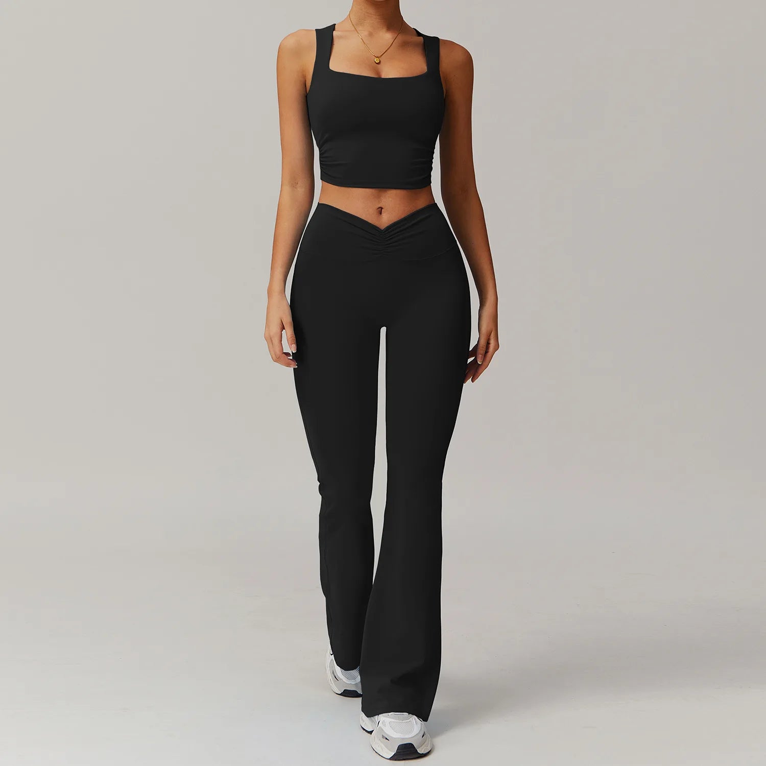2PCS Yoga Suit Women Gym Set Long Sleeve Zipper  Clean Vanilla Store