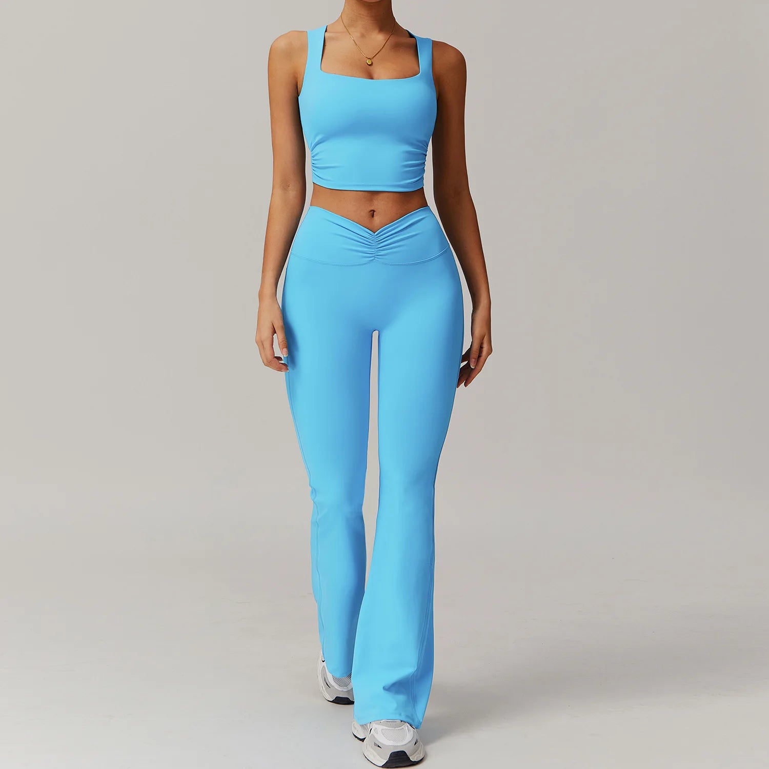 2PCS Yoga Suit Women Gym Set Long Sleeve Zipper  Clean Vanilla Store