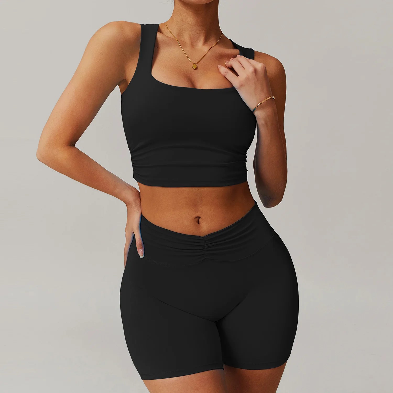 2PCS Yoga Suit Women Gym Set Long Sleeve Zipper  Clean Vanilla Store
