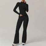 2PCS Yoga Suit Women Gym Set Long Sleeve Zipper  Clean Vanilla Store
