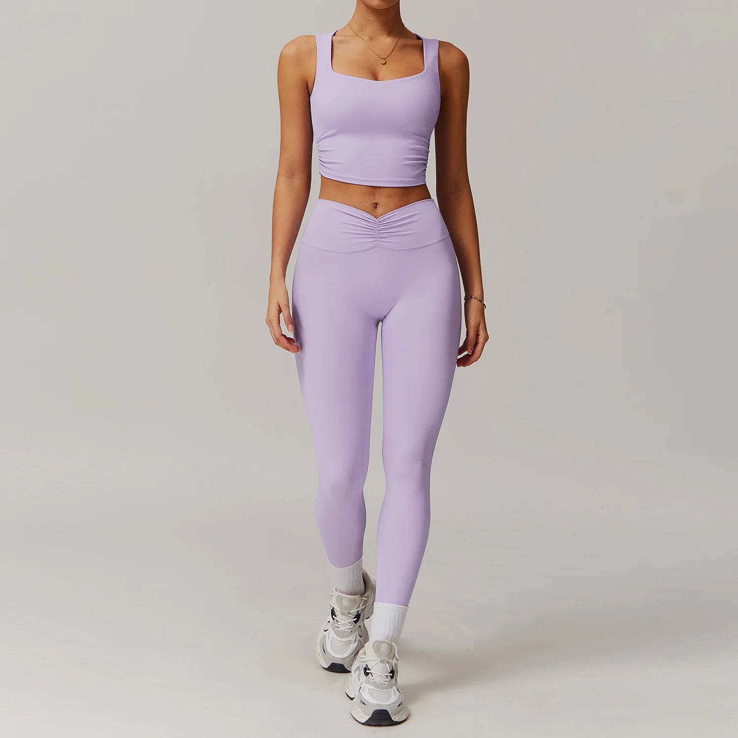 2PCS Yoga Suit Women Gym Set Long Sleeve Zipper  Clean Vanilla Store