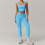 2PCS Yoga Suit Women Gym Set Long Sleeve Zipper  Clean Vanilla Store