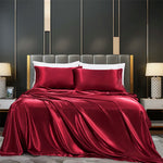 Solid Satin Bedding Set - Luxurious Sleep Experience  Clean Vanilla Store
