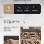 Solid Satin Bedding Set - Luxurious Sleep Experience  Clean Vanilla Store