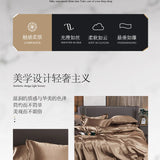 Solid Satin Bedding Set - Luxurious Sleep Experience  Clean Vanilla Store