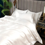 Solid Satin Bedding Set - Luxurious Sleep Experience  Clean Vanilla Store