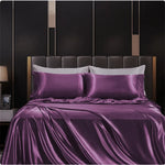 Solid Satin Bedding Set - Luxurious Sleep Experience  Clean Vanilla Store