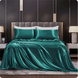 Solid Satin Bedding Set - Luxurious Sleep Experience  Clean Vanilla Store