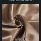 Solid Satin Bedding Set - Luxurious Sleep Experience  Clean Vanilla Store