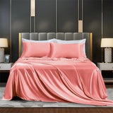 Solid Satin Bedding Set - Luxurious Sleep Experience  Clean Vanilla Store