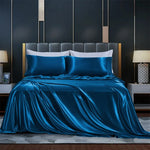 Solid Satin Bedding Set - Luxurious Sleep Experience  Clean Vanilla Store