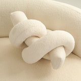 Nordic Cloud Throw Pillow Twisted Cushion for Cozy Comfort  Clean Vanilla Store